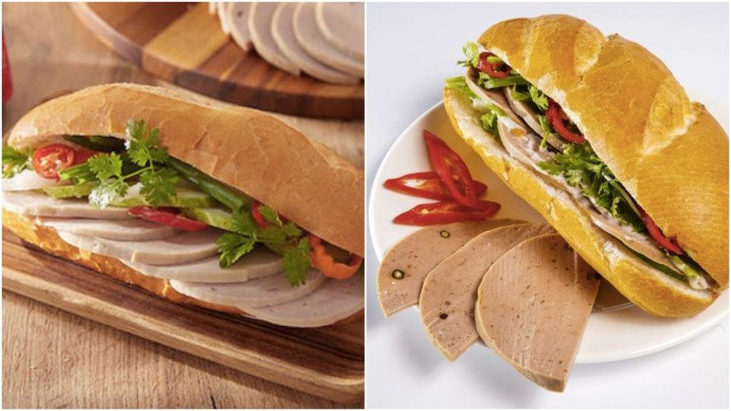 Ổ bánh mì chả thơm ngon, hình ảnh minh họa cho lượng bánh mì chả calo