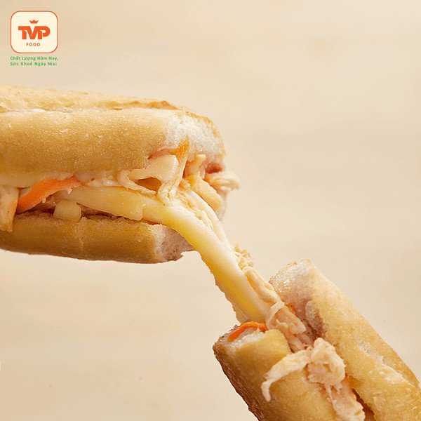 Phô mai tan chảy, lớp nhân bánh mì que hấp dẫn