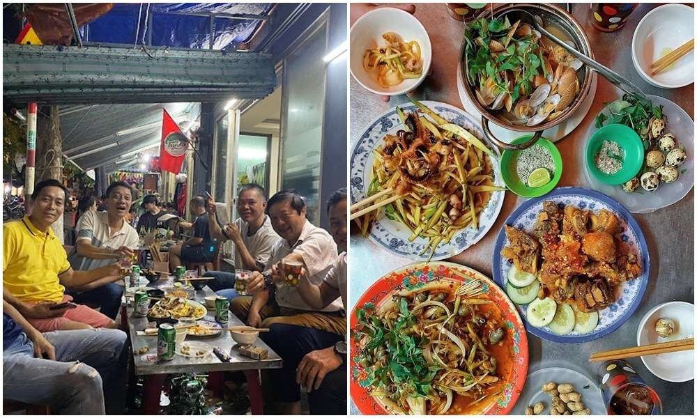 Quán Hùng Xiệc nổi bật với thực đơn đa dạng, ẩm thực đêm Đà Nẵng