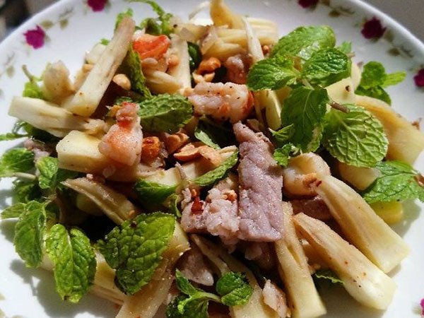 Salad Sa Kê tươi ngon, thể hiện tính ứng dụng cao của Sa Kê khi nấu rượu hoặc làm bánh mì