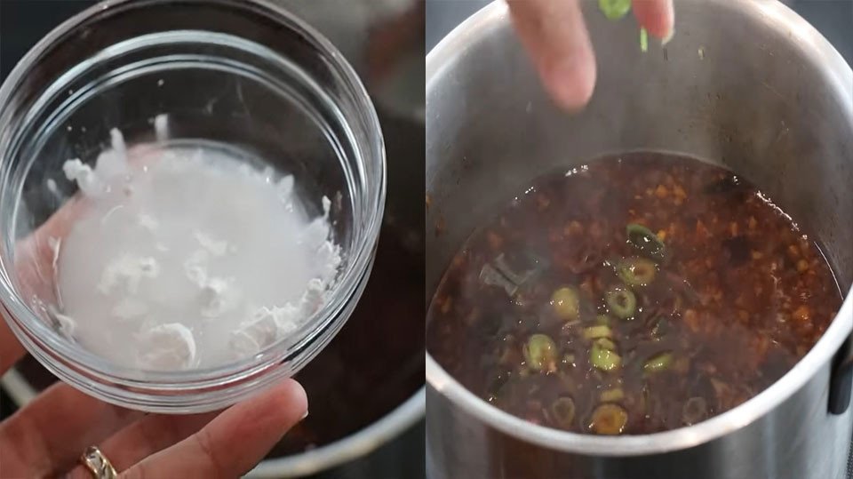 Sử dụng bột năng để làm sốt chan bánh mì sánh mịn