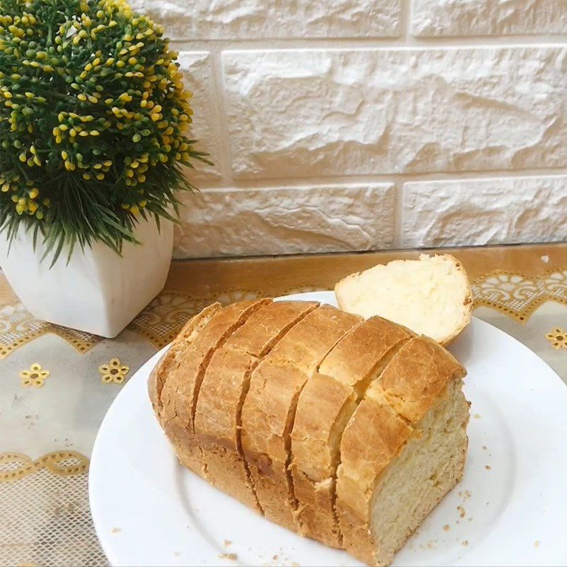 Thành phẩm bánh mì gối bằng nồi chiên không dầu