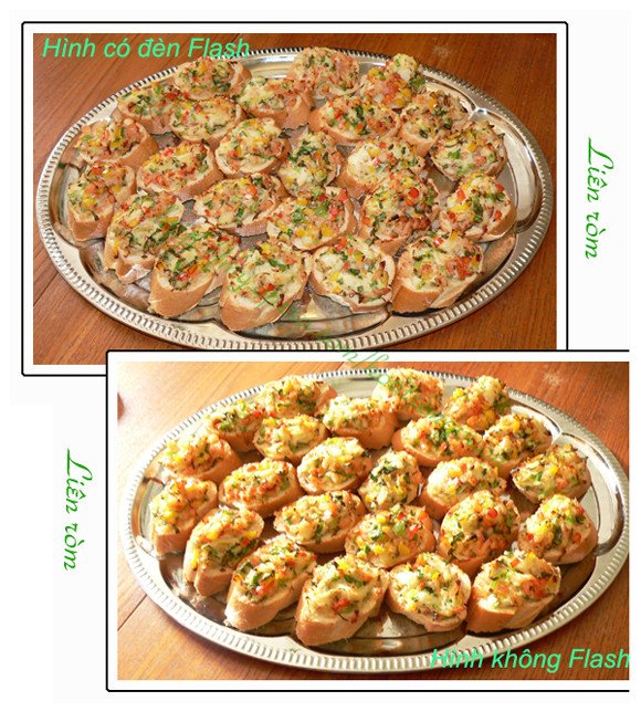 Thành phẩm bánh mì nướng hải sản vàng ươm, giòn rụm thơm lừng