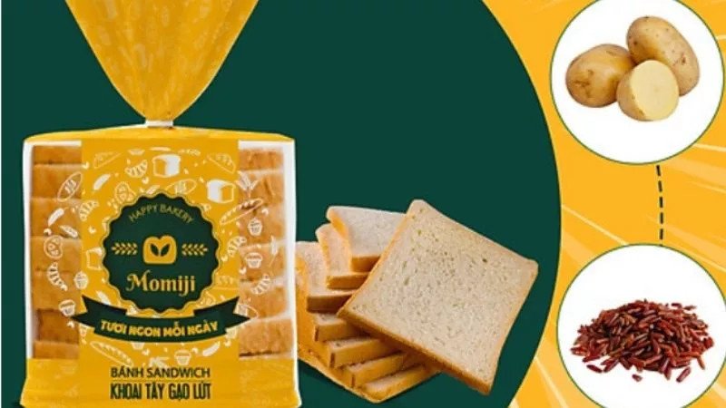 Thành phần dinh dưỡng trong bánh mì sandwich khoai tây gạo lứt
