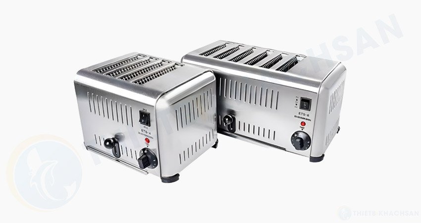 Thiết bị lò nướng bánh mì sandwich hiện đại với các khe nướng rõ ràng