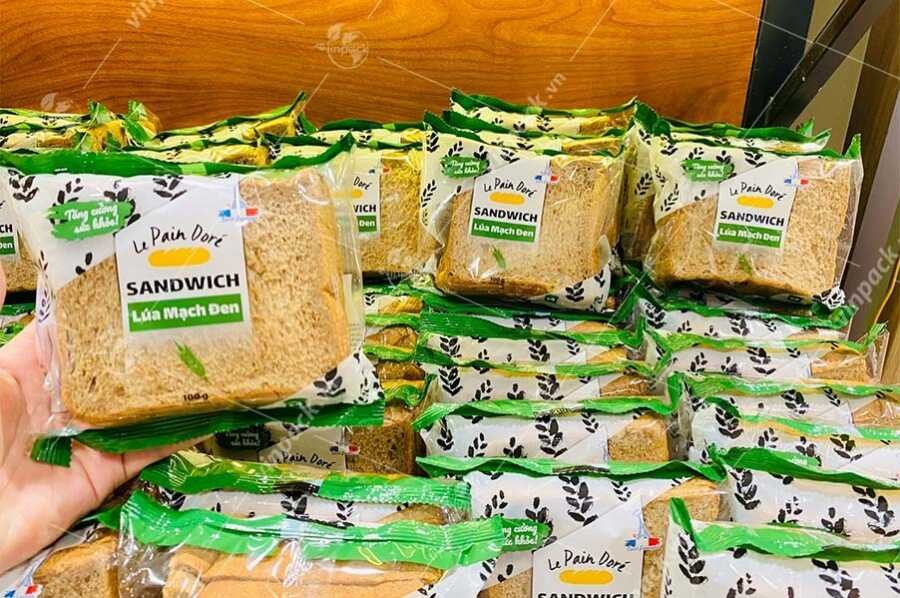 Thiết kế bao bì bánh mì tươi in trục đồng chuyên nghiệp