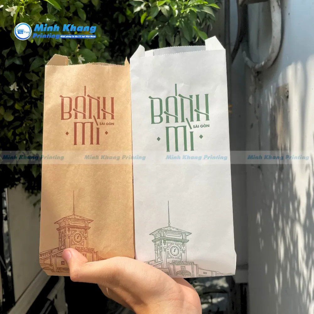 Thiết kế túi giấy bánh mì Sài Gòn