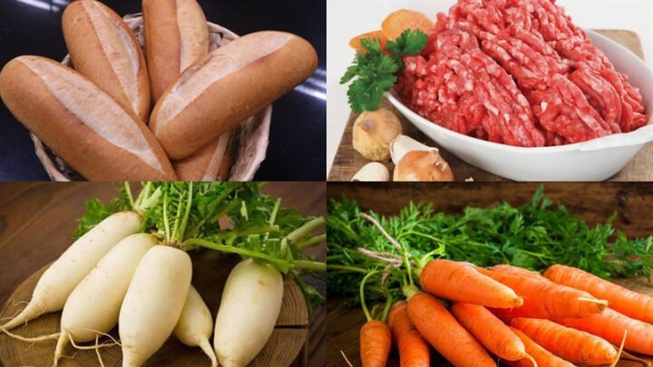 Thịt bò tươi ngon, đã được sơ chế và băm nhỏ, sẵn sàng cho món bánh mì thịt bò xào