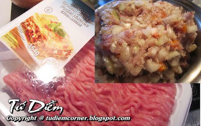 Thịt gà xay ướp gia vị cho món bánh mì pate gần đây