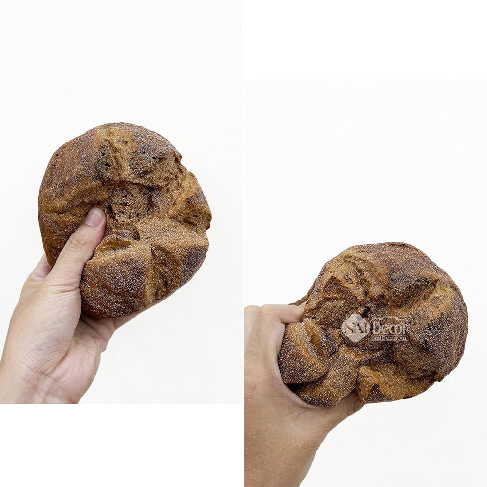 Thớ bánh mì decor mềm xốp, ruột trắng mịn