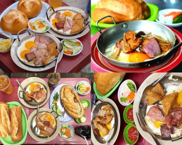 Thực đơn đa dạng của Bánh mì chảo Hòa Mã