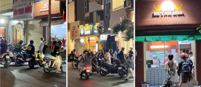 Thực khách xếp hàng dài mua bánh mì Huỳnh Hoa ở Sài Gòn