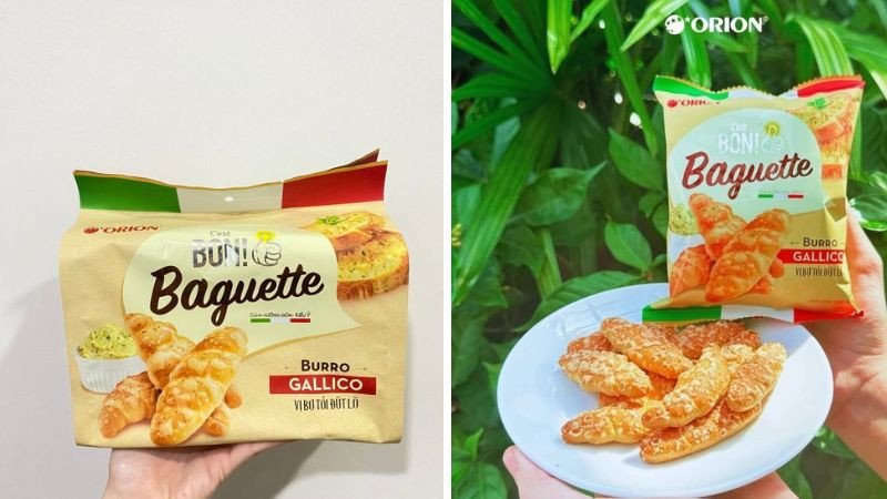 Thưởng thức bánh mì bơ tỏi Orion cùng tách cà phê cho bữa sáng tiện lợi