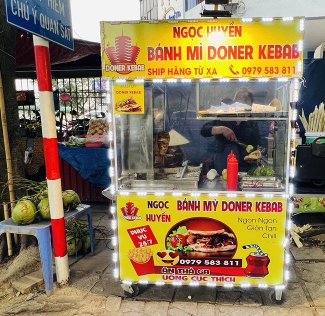 Tiện ích xe bánh mì kebab