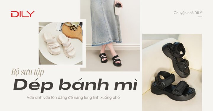 Tổng hợp các mẫu dép bánh mì thời trang phong cách Hàn Quốc
