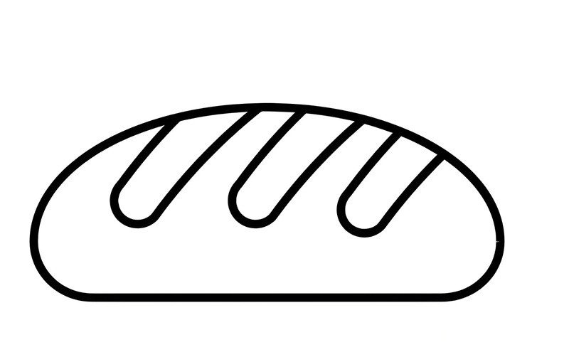 Tranh tô màu bánh mì kẹp xúc xích cho các bé