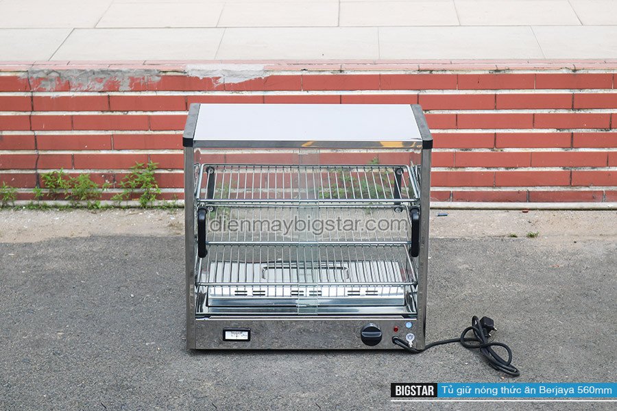 Tủ làm nóng bánh mì kính cong sang trọng, tăng tính chuyên nghiệp