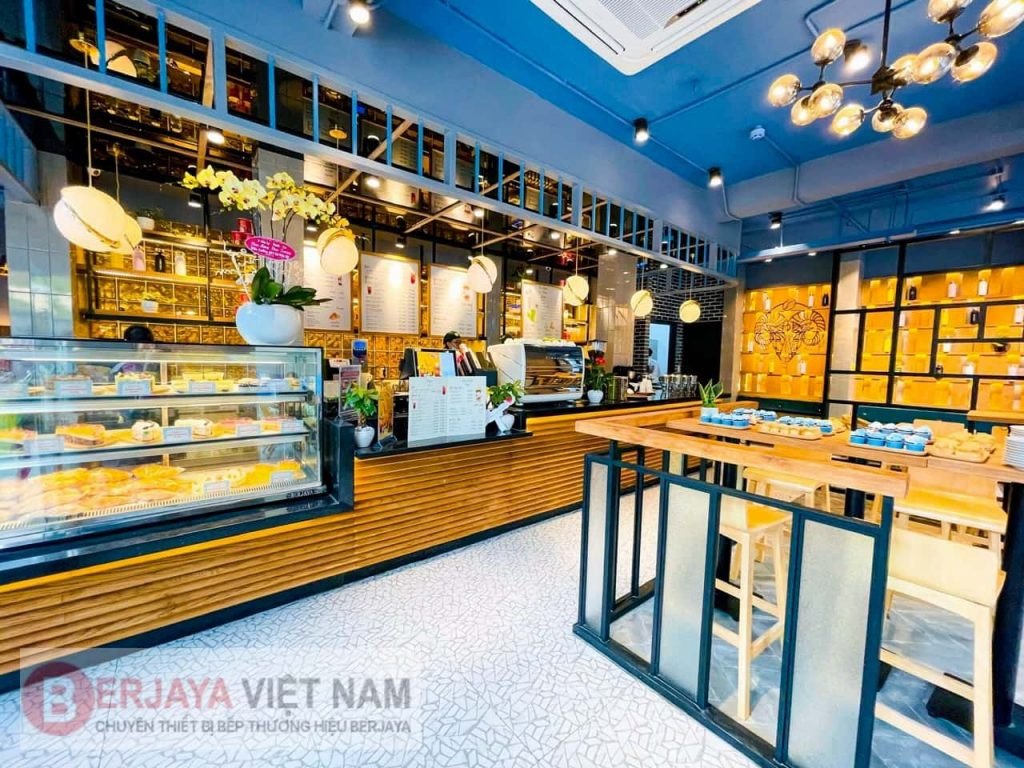 Tủ trưng bày bánh mì Berjaya với thiết kế sang trọng, bền bỉ