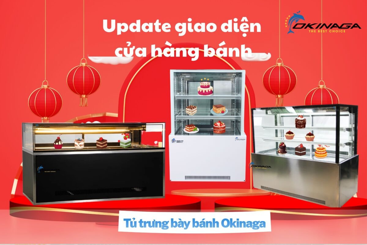 Tủ trưng bày bánh mì Okinaga tăng hiệu quả kinh doanh