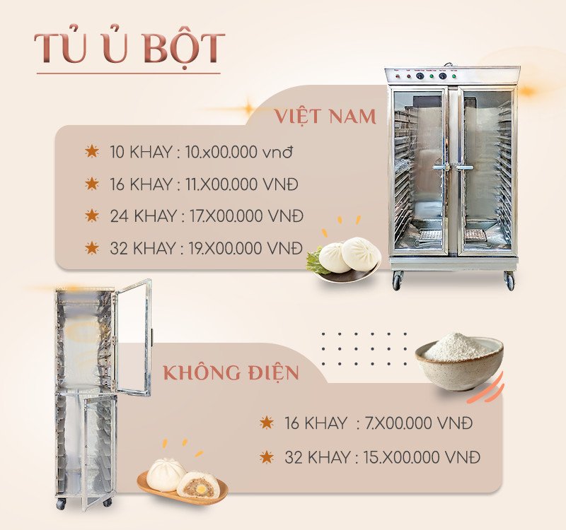 Tủ ủ bột công nghiệp cho bánh mì