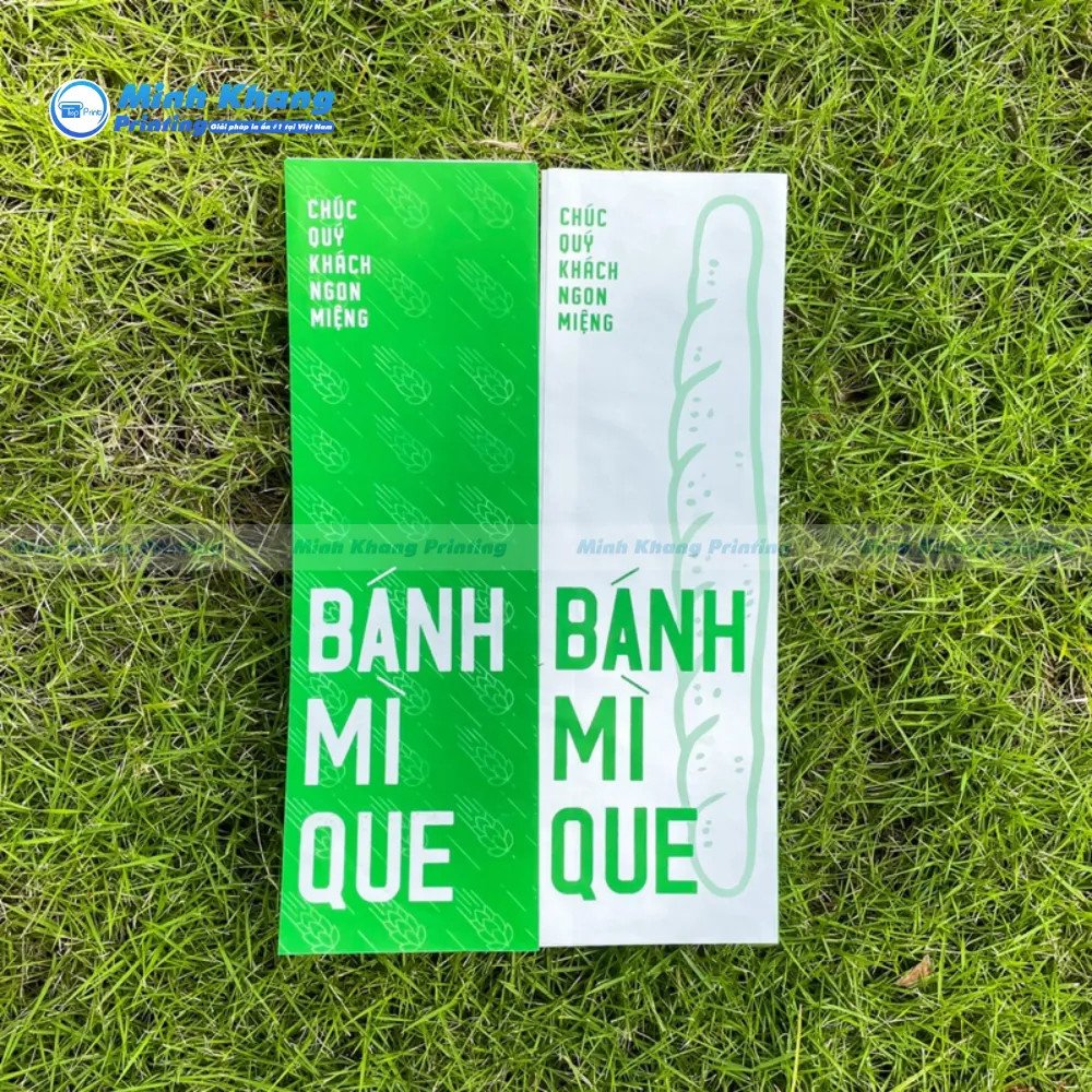 Túi bánh mì màu xanh lá