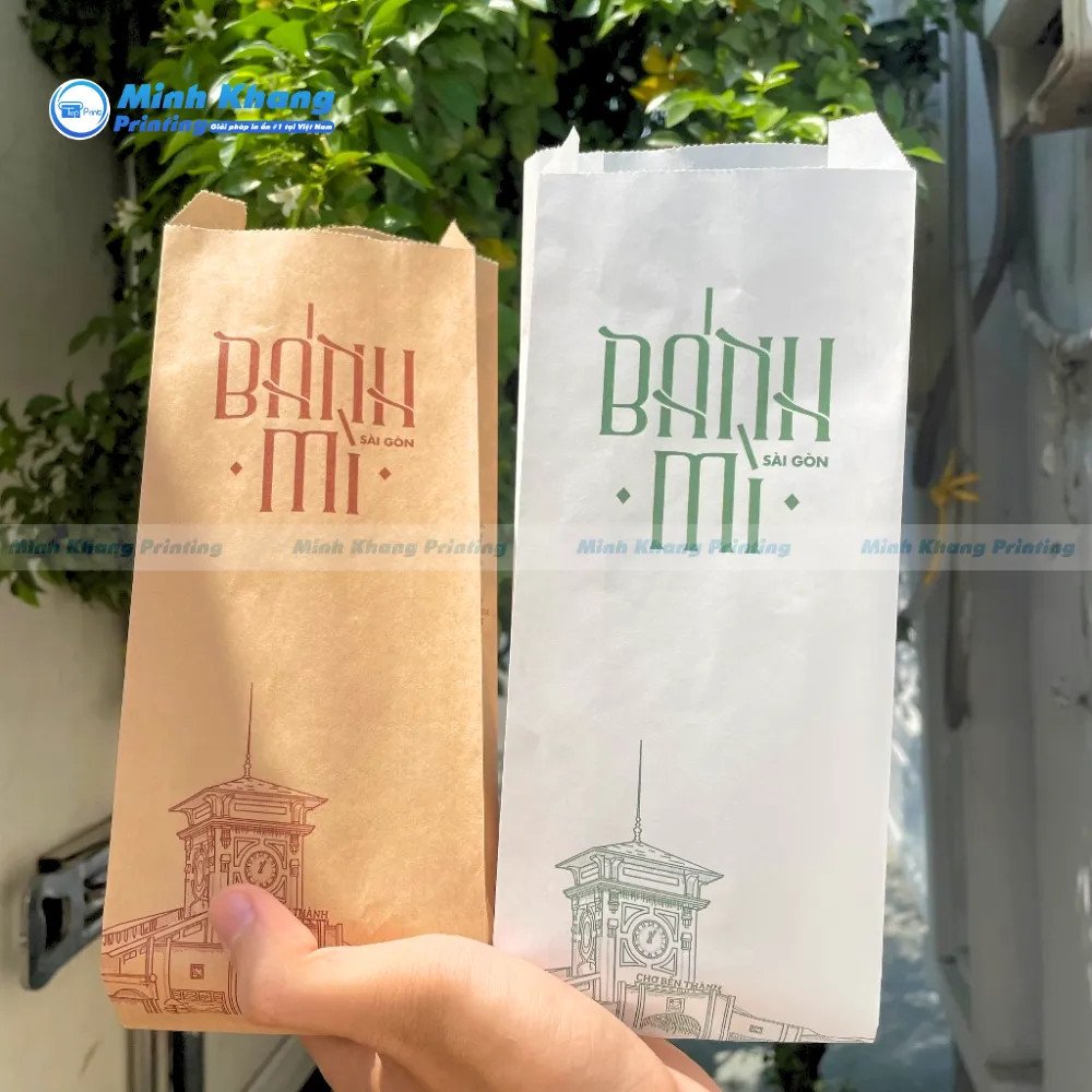 Túi giấy đựng bánh mì giá rẻ