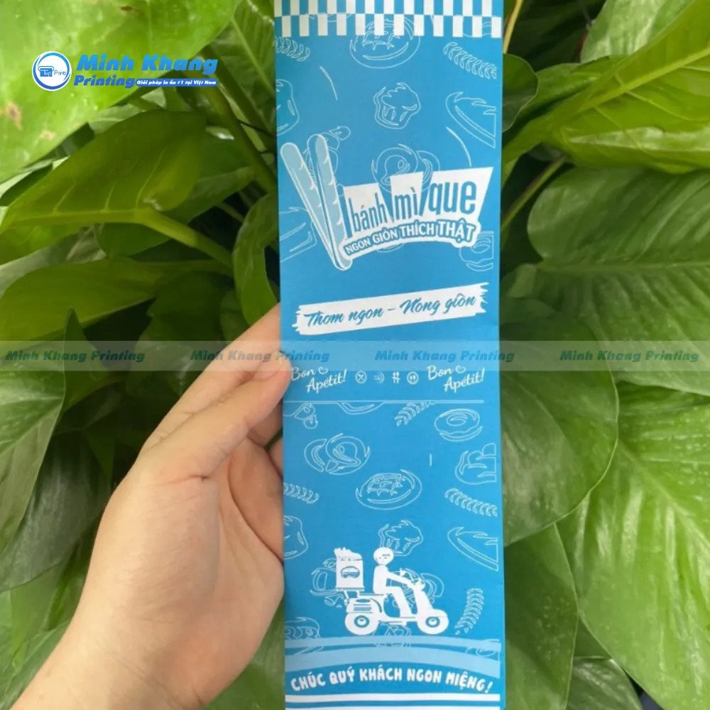 Túi giấy đựng bánh mì in thương hiệu