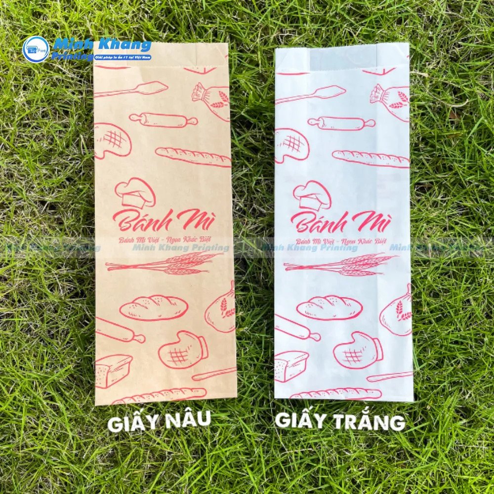 Túi giấy Kraft đựng bánh mì