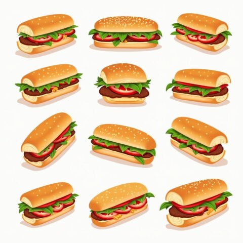 Tuyển tập hình ảnh ổ bánh mì PNG minh họa với nhiều kiểu dáng, từ truyền thống đến hiện đại, thể hiện sự đa dạng của ẩm thực.