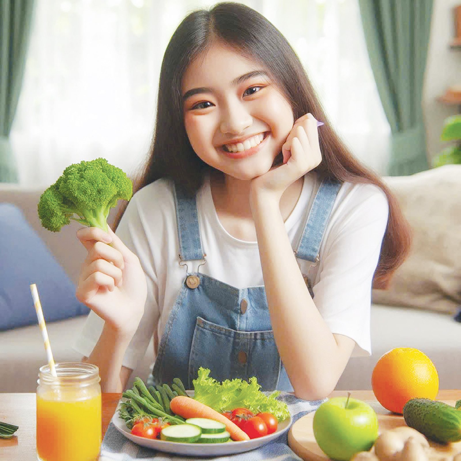 Uống đủ nước và ăn uống lành mạnh là thói quen tốt giúp bạn tăng cường trí nhớ