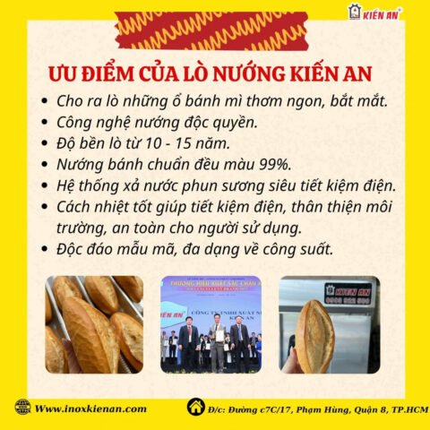 Ưu điểm của lò xoay điện/dầu 10 khay Kiến An