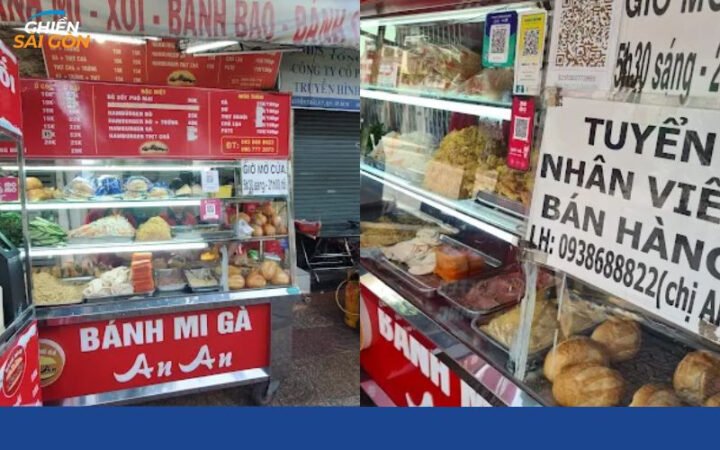 Xe bánh mì An An sạch sẽ trên đường Nguyễn Trãi, Quận 5