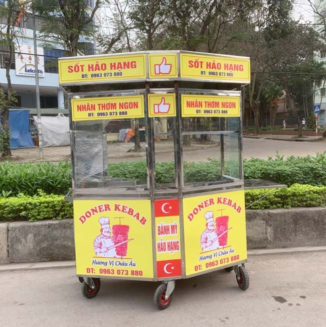 Xe bánh mì Doner Kebab lục giác