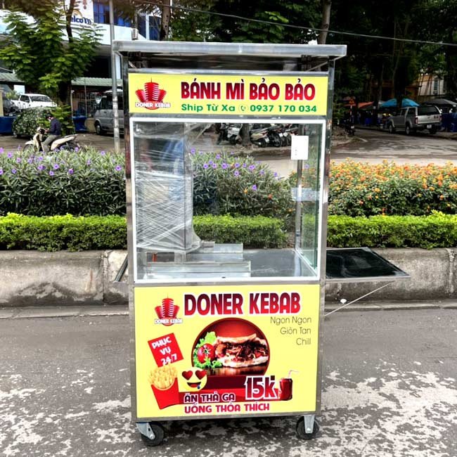 Xe bánh mì inox bền đẹp, tuổi thọ cao
