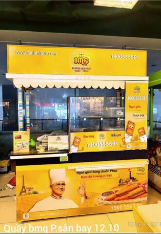 Xe bánh mì que và dụng cụ bán hàng tiện lợi