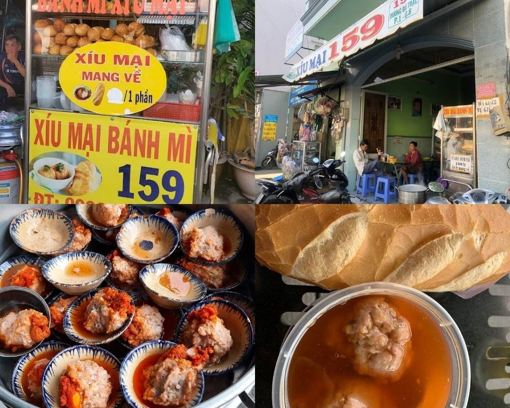 Xíu mại chén tại quán Điểm Tâm 159, hấp dẫn với nước sốt đậm đà