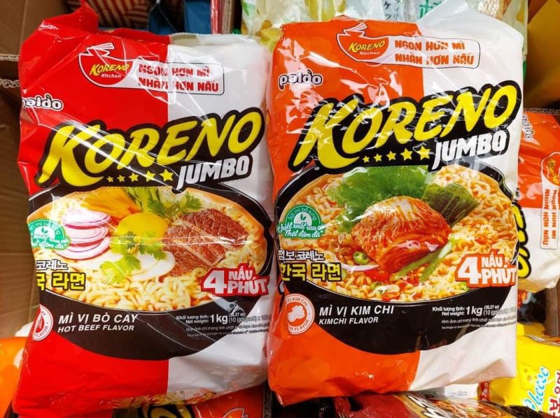 1 gói mì Koreno bao nhiêu calo