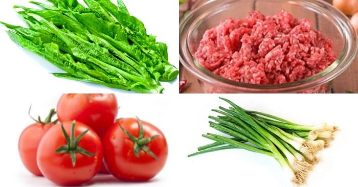 Chuẩn Bị Nguyên Liệu Cho Món Canh Rau Diếp Thơm