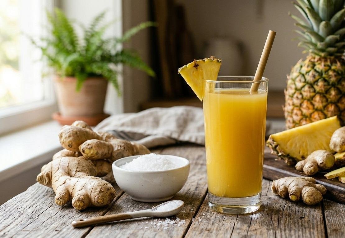 Công thức nước dứa gừng giảm cân nhanh cho người bận