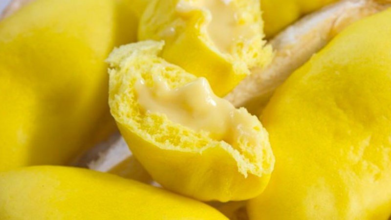 Bánh bao nhân sầu riêng béo ngậy, thơm lừng