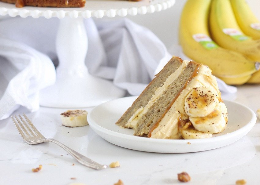 Bánh bông lan chuối sữa chua làm bằng nồi chiên không dầu