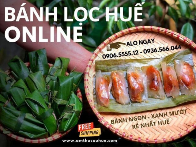 Bánh bột lọc Huế với chén nước chấm thơm ngon