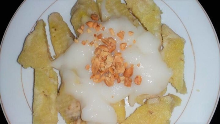 Bánh chuối hấp bột gạo dẻo thơm