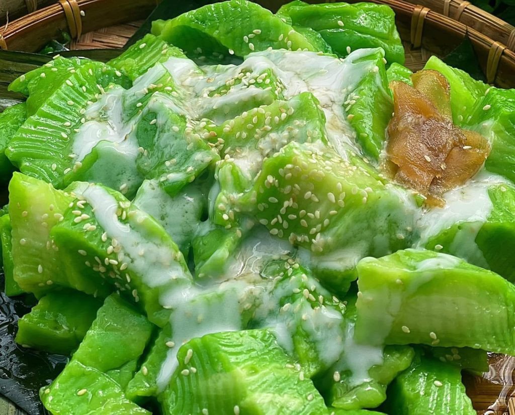 Bánh đúc lá dứa thơm ngon với cách làm bánh đúc miền Trung