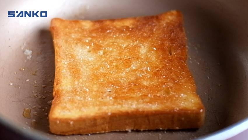 Bánh mì sandwich nướng bơ phô mai cuộn