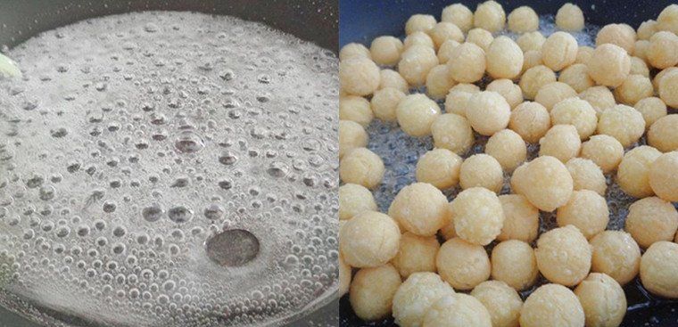 Bánh nếp chiên lăn đường thơm lừng