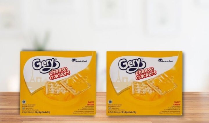 Bánh quy Gery Cheese Crackers vị phô mai, gói 300g