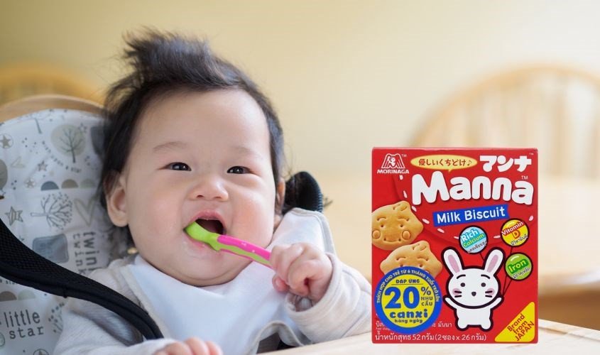 Bánh quy sữa Manna cho bé 6 tháng tuổi - cách làm bánh ăn dặm cho bé 6 tháng
