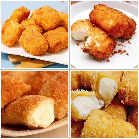 Bánh sữa tươi chiên giòn tan với nhân kem mịn