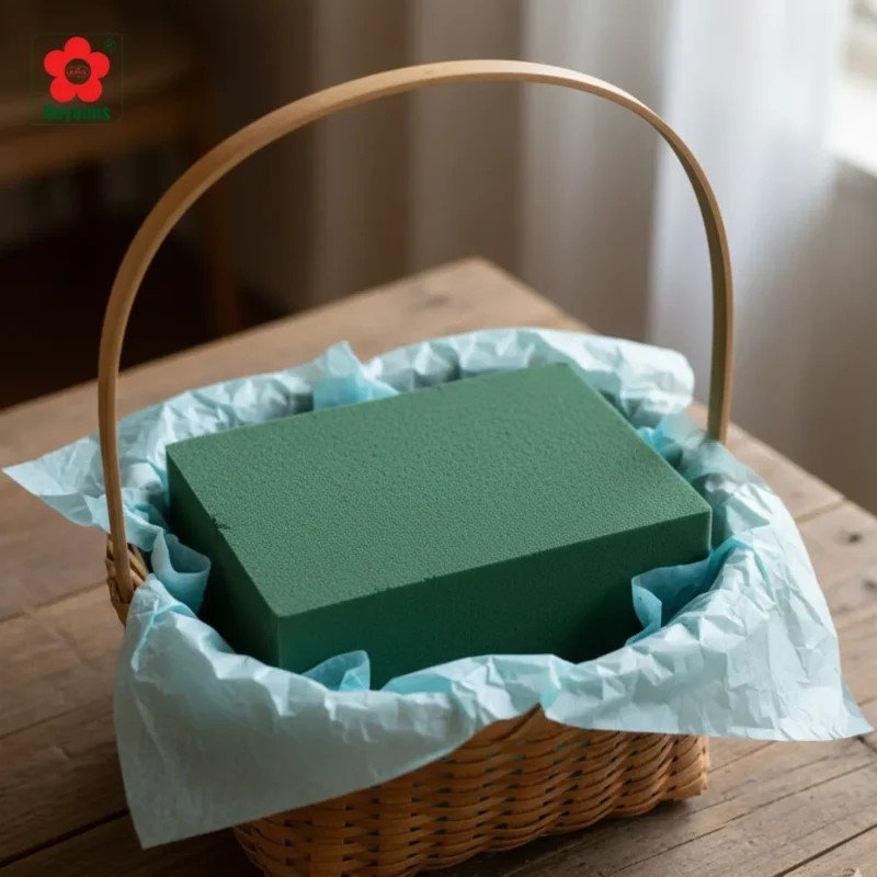 Bắt đầu cắm xiên que vào các món quà bánh kẹo